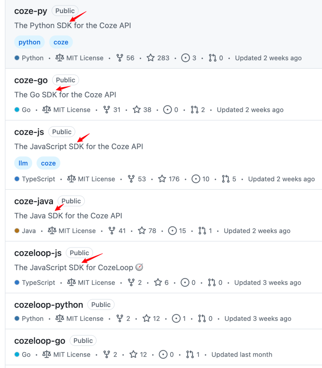 coze下的开源项目
