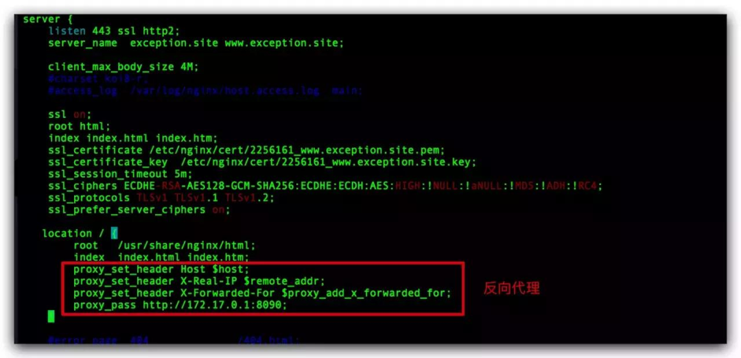 Nginx反向代理SSL配置