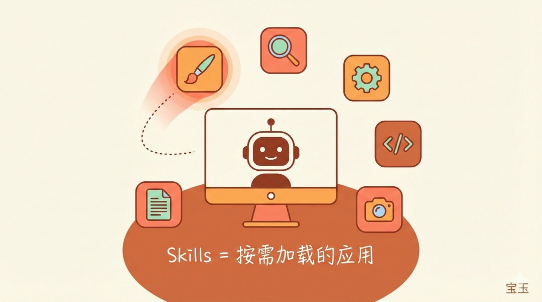 Skills 按需加载示意图