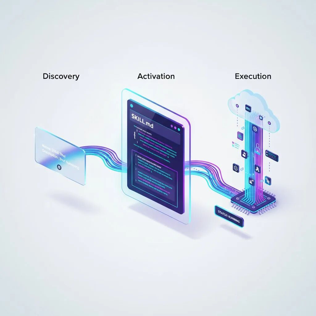 图片:Skills 渐进式披露示意图